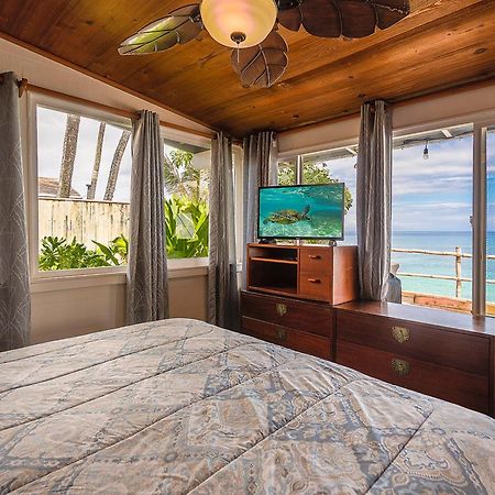 Hawaii Oceanfront Beach House Paradise On The Beach Family Activities Haleiwa Dış mekan fotoğraf
